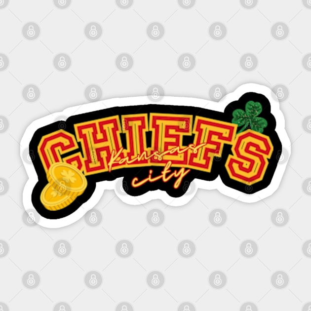 happy st patrick day chiefs Sticker by soft and timeless